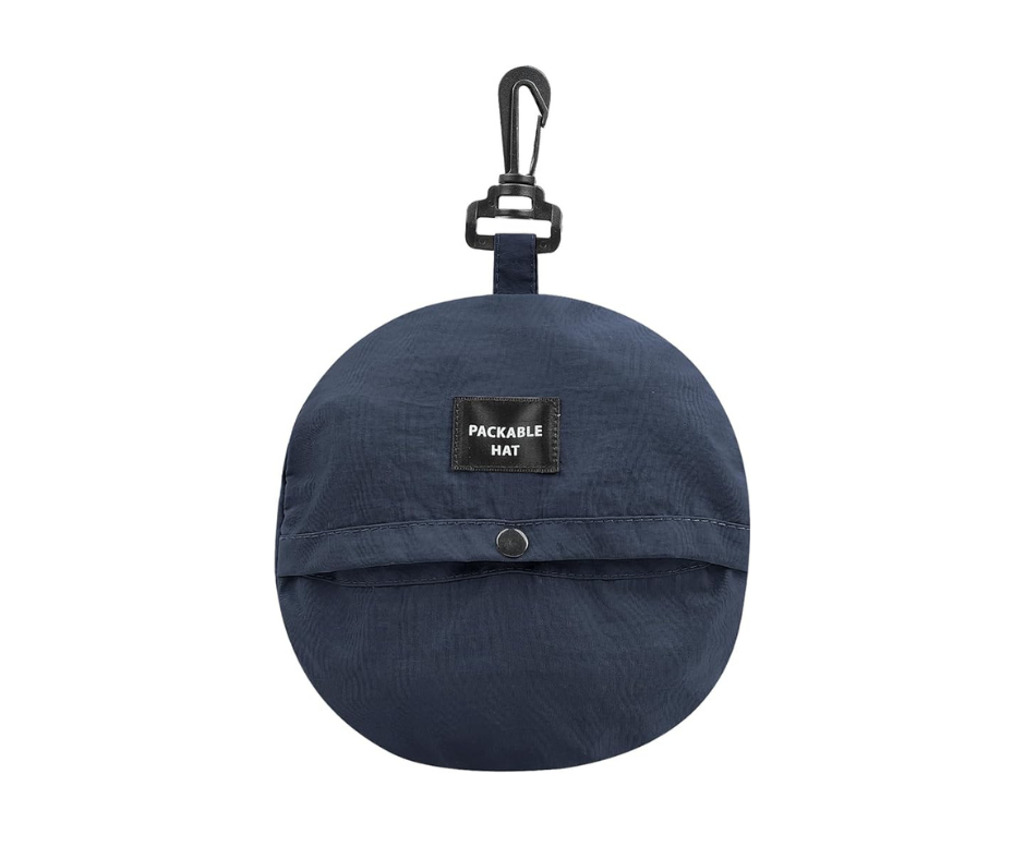 Waterproof Packable Hat in Navy Blue