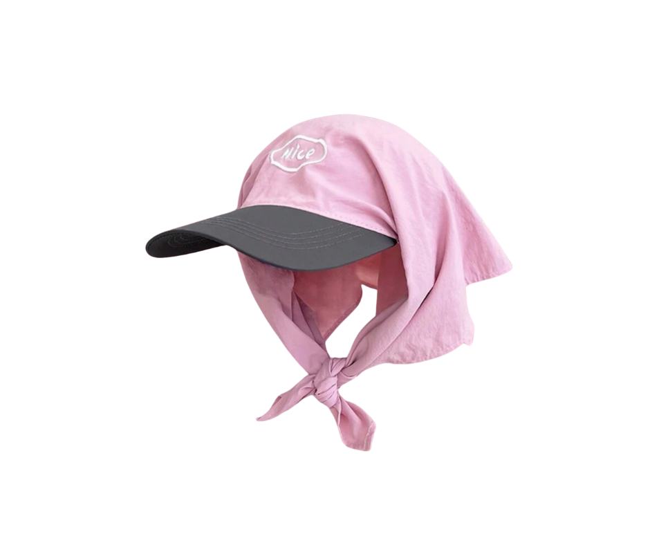 Nice Quick-Dry Patchwork Cap In Pink